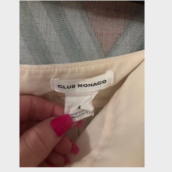 White Silk Embroidered Club Dress Shorts - Picture 6 of 6